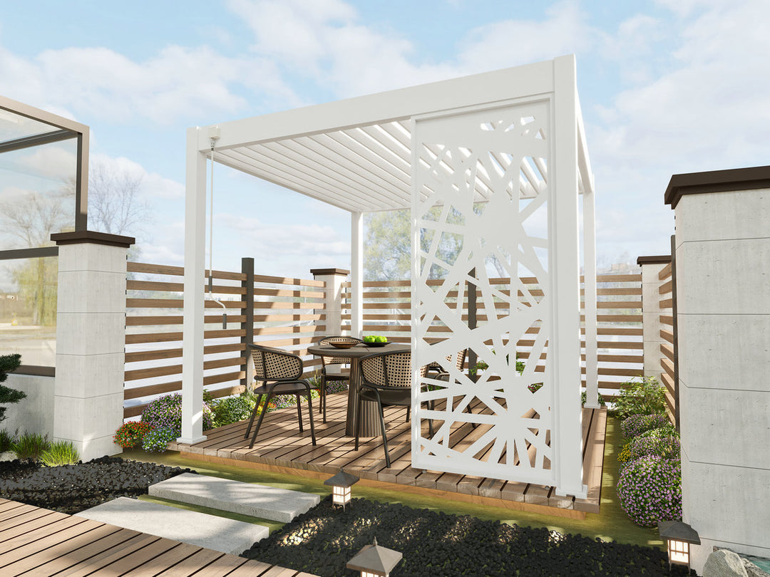 UMBRENTIC Louvre Screen, Deco Screen Panel for Pergola – Umbrentic Pergola