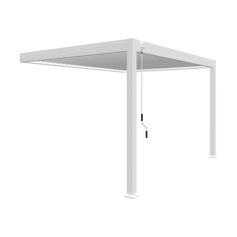 Umbrentic-Lamellen-Pergola aus Aluminium / motorisierte Top-Lamellen-Pergola / Pergola mit einziehbarem Dach 